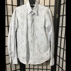 Ted Baker London Dress Long Sleeve Shirt with Embroidery Details